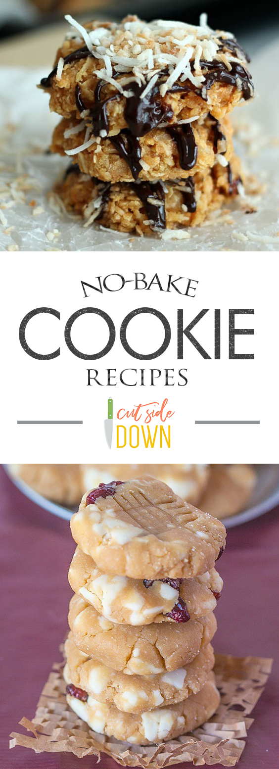 No-Bake Cookie Recipes - Cut Side Down | No Bake, No Bake Recipes, No Bake Cookie Recipes, No Bake Desserts, No Bake Dessert Recipes, No Bake Recipes for Kids
