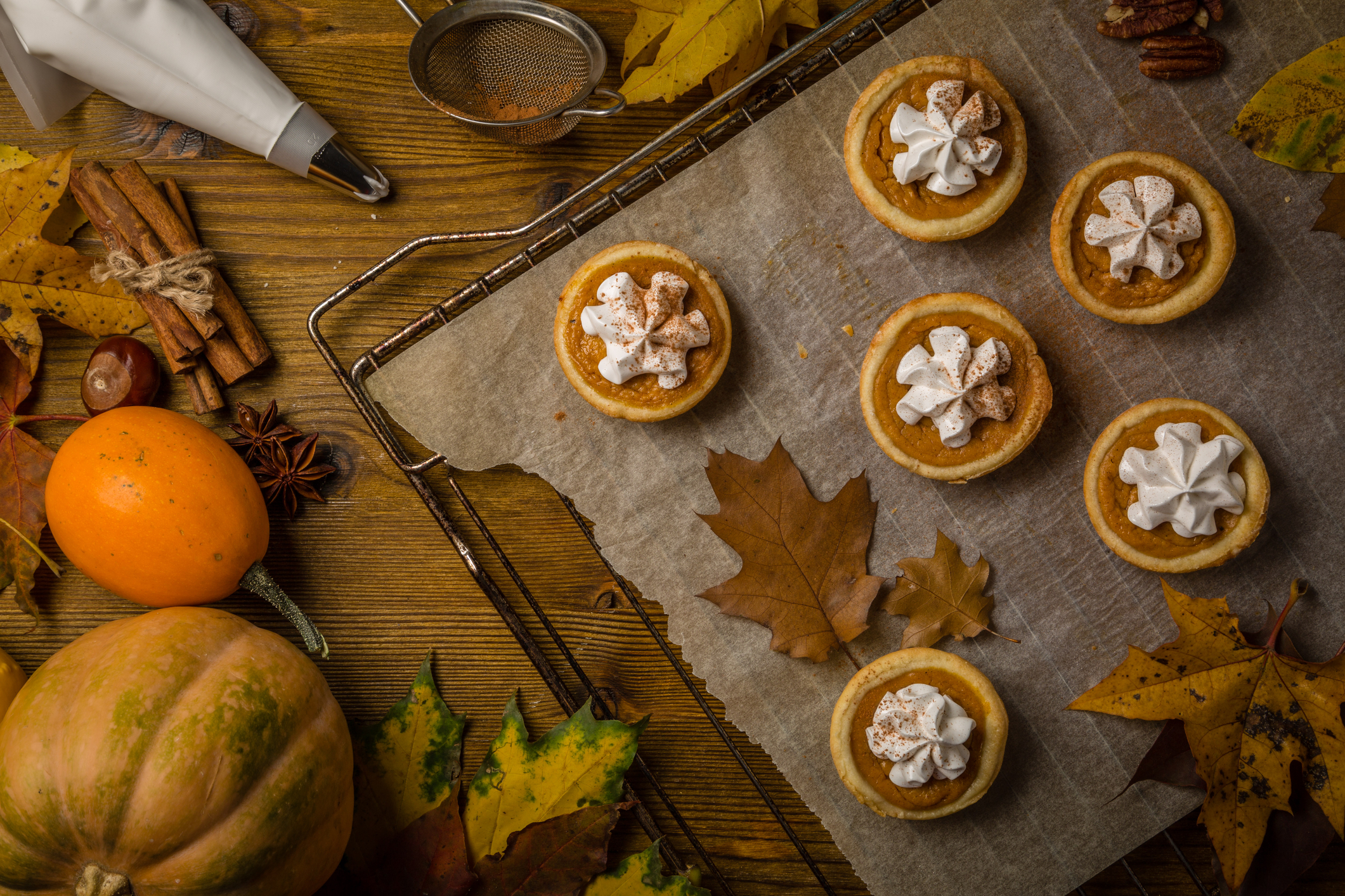 mini pumpkin pies