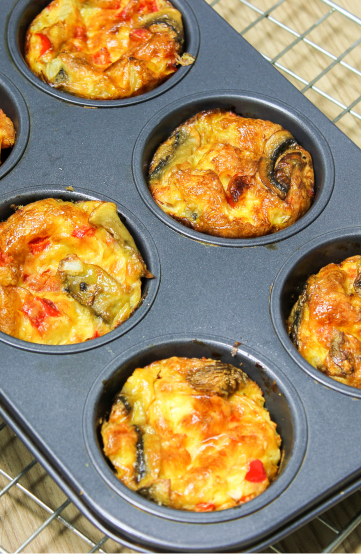 omelette muffins | breakfast | recipes | breakfast recipes | breakfast on the go | easy breakfast ideas 
