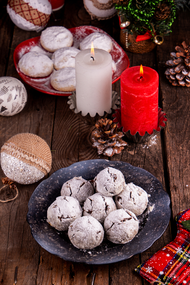 Russian tea cakes are delicious and quite festive which allows them to fall under the category of dairy free Christmas cookies. For more ideas on dairy free Christmas cookies, look here! 