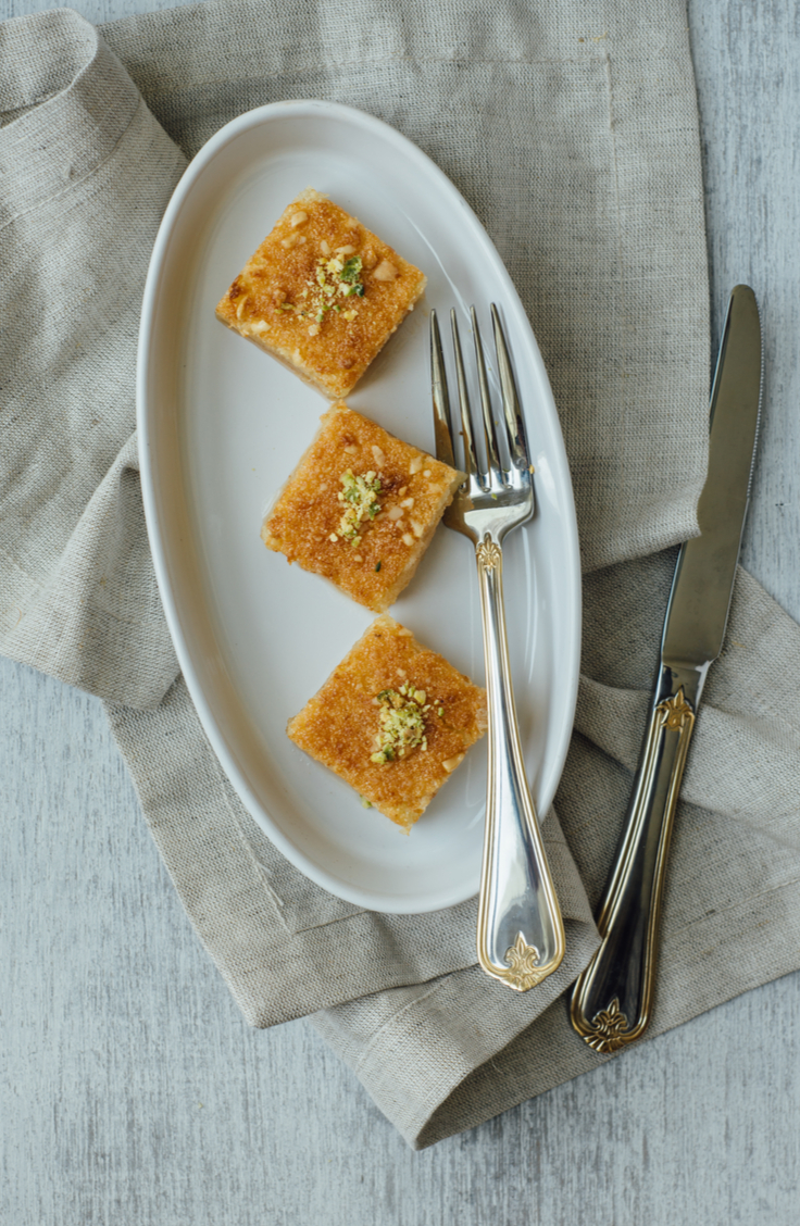 If you haven't checked out Arabic sweets as a way to round out your culinary skills, you're missing out! Arabic desserts have beautiful flavor profiles without being overly sweet. This Arabic dessert recipe is for basbousa (semolina cake) and it will become one of your favorites; I guarantee it! 
