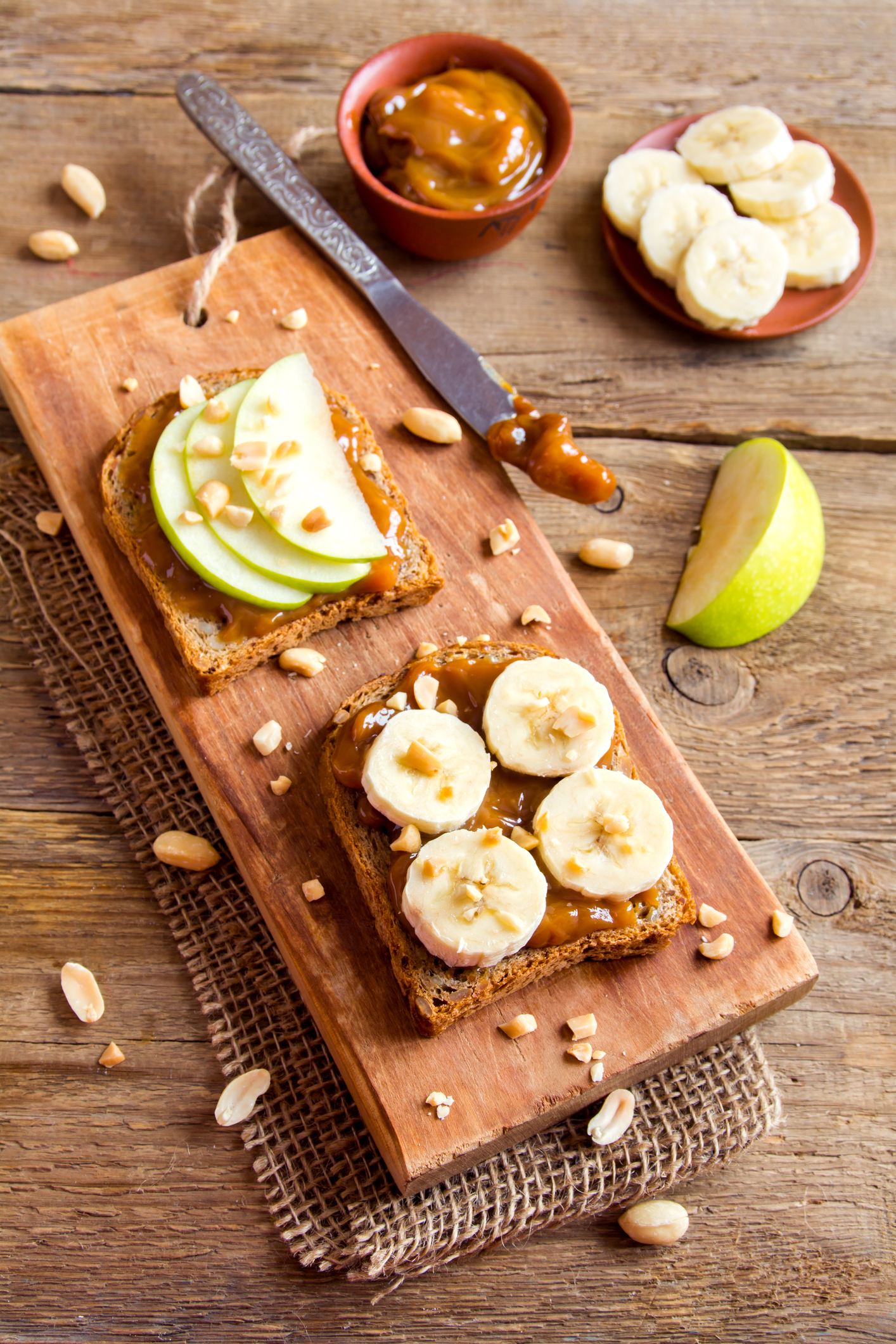 I've gathered up some easy at home lunch ideas for kids, some with as few as three ingredients, to help you get through this spring and summer. You can't go wrong with a peanut butter and fruit sandwich!