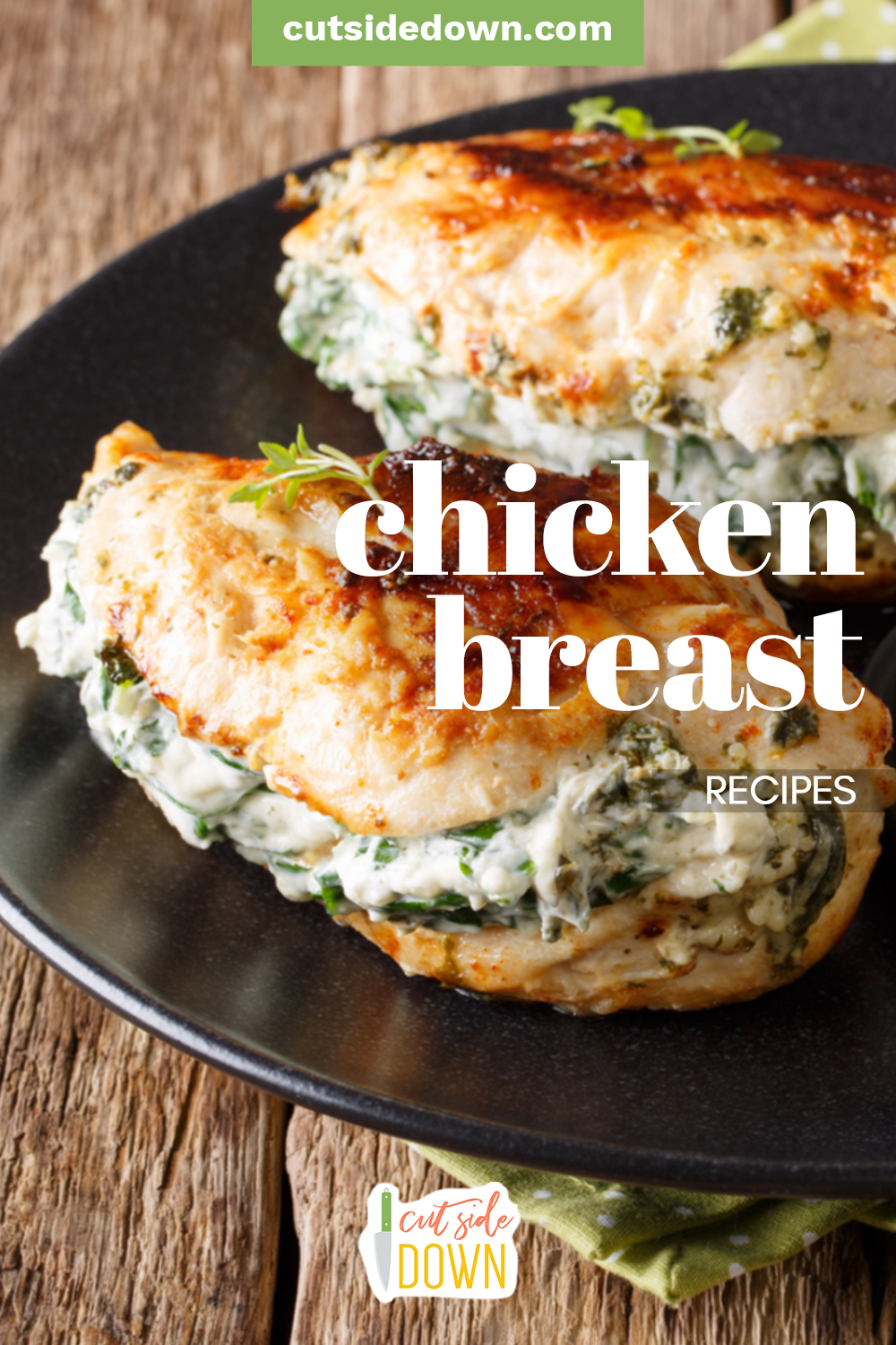 If you're in a pinch and looking for some delicious dinner recipes, we've got you covered. Check out these yummy chicken breast recipes! #TheCutSideDownBlog #ChickenBreastRecipes #InstapotChickenRecipes #BonelessSkinlessChickenBreastRecipes