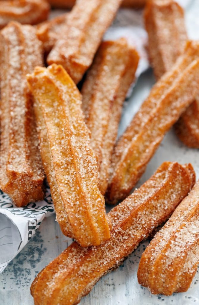 These churros are delicious and so easy to make! If you're looking for some great dessert ideas, here are five delicious Aunt Jemima dessert recipes!