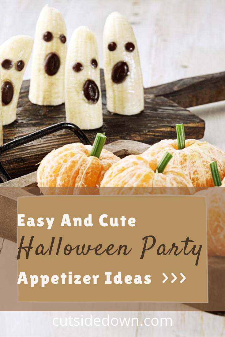 Take your Halloween party to the next level of scary with these fun Halloween party appetizers. Easy to make and easy to follow instructions make these party appetizers an easy choice for your Halloween party #halloween #partyplanning #partyappetizers #cutsidedownblog