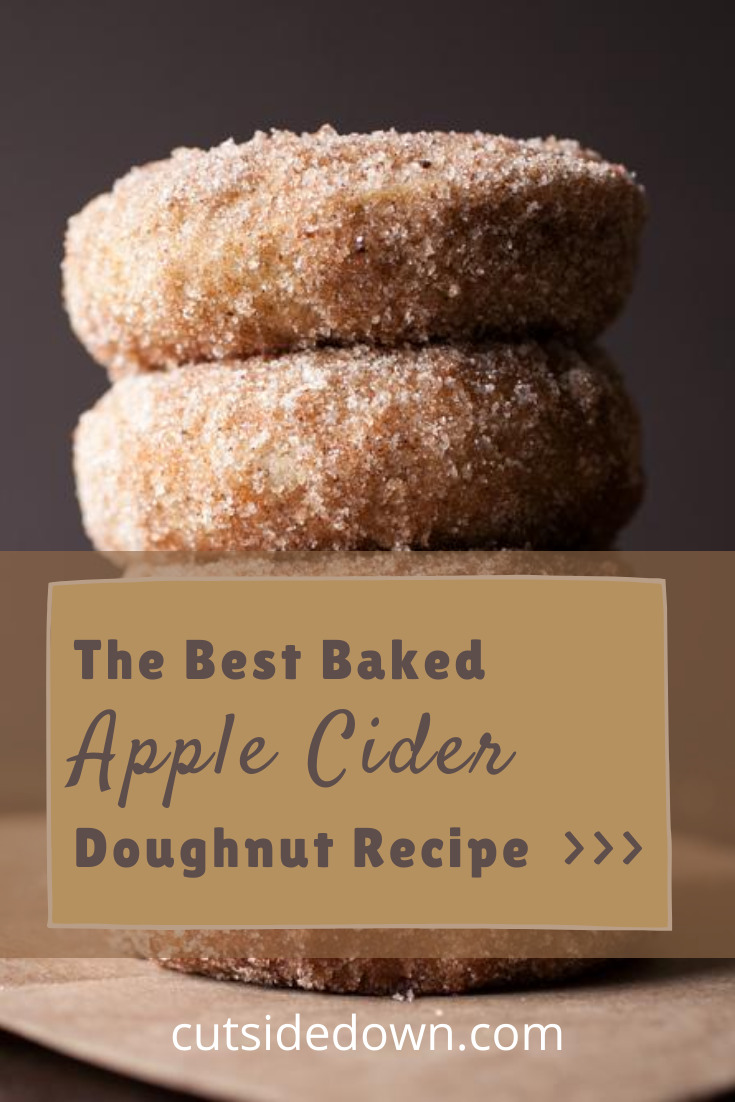 Why have cider and doughnuts when you can have apple cider doughnuts (and anything you want to drink)? You need this delicious treat recipe! It's not just for fall but makes a great fall treat. #cutsidedownblog #doughnuts #appleciderdoughnuts