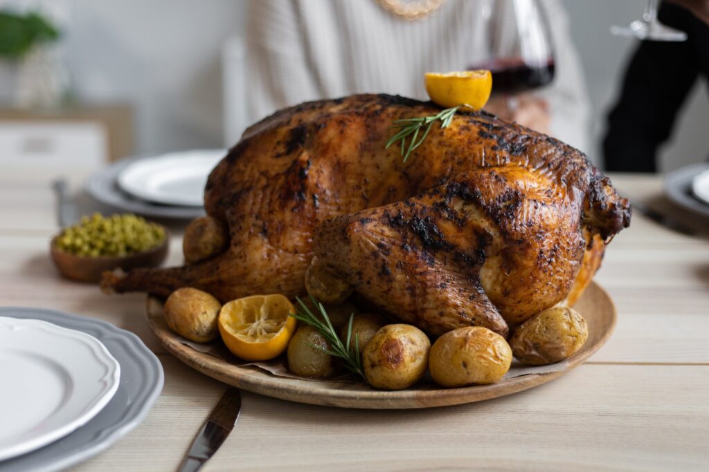 Cooking a perfect turkey dinner - how to tuck turkey wings