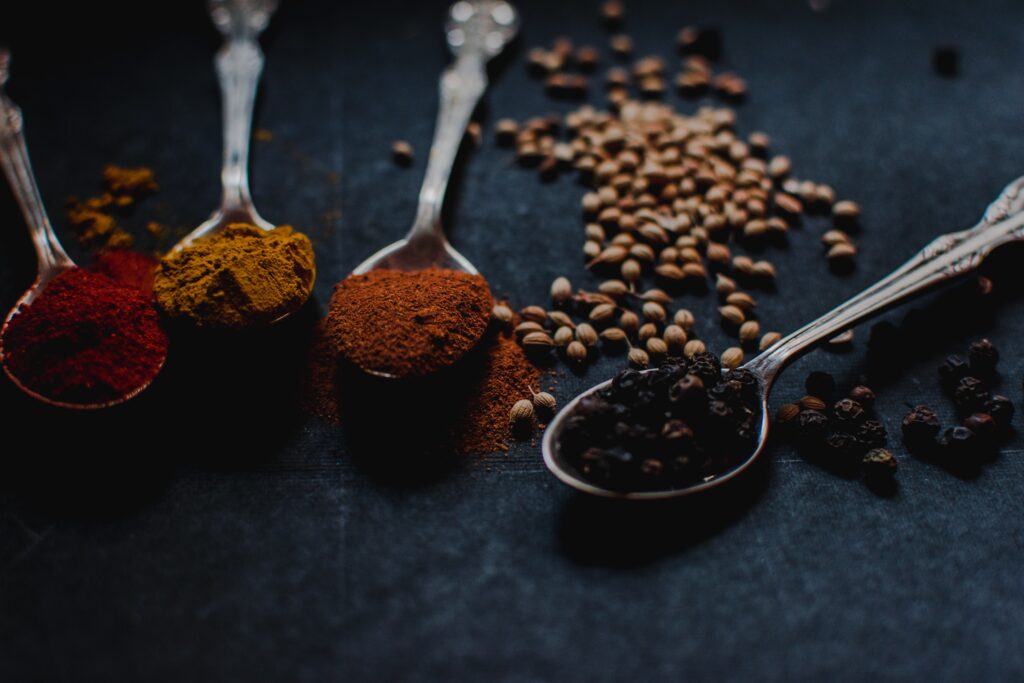 Making masala idli using spices