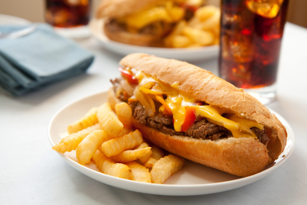 Chopped Cheese Sandwiches - Hoagie roll
