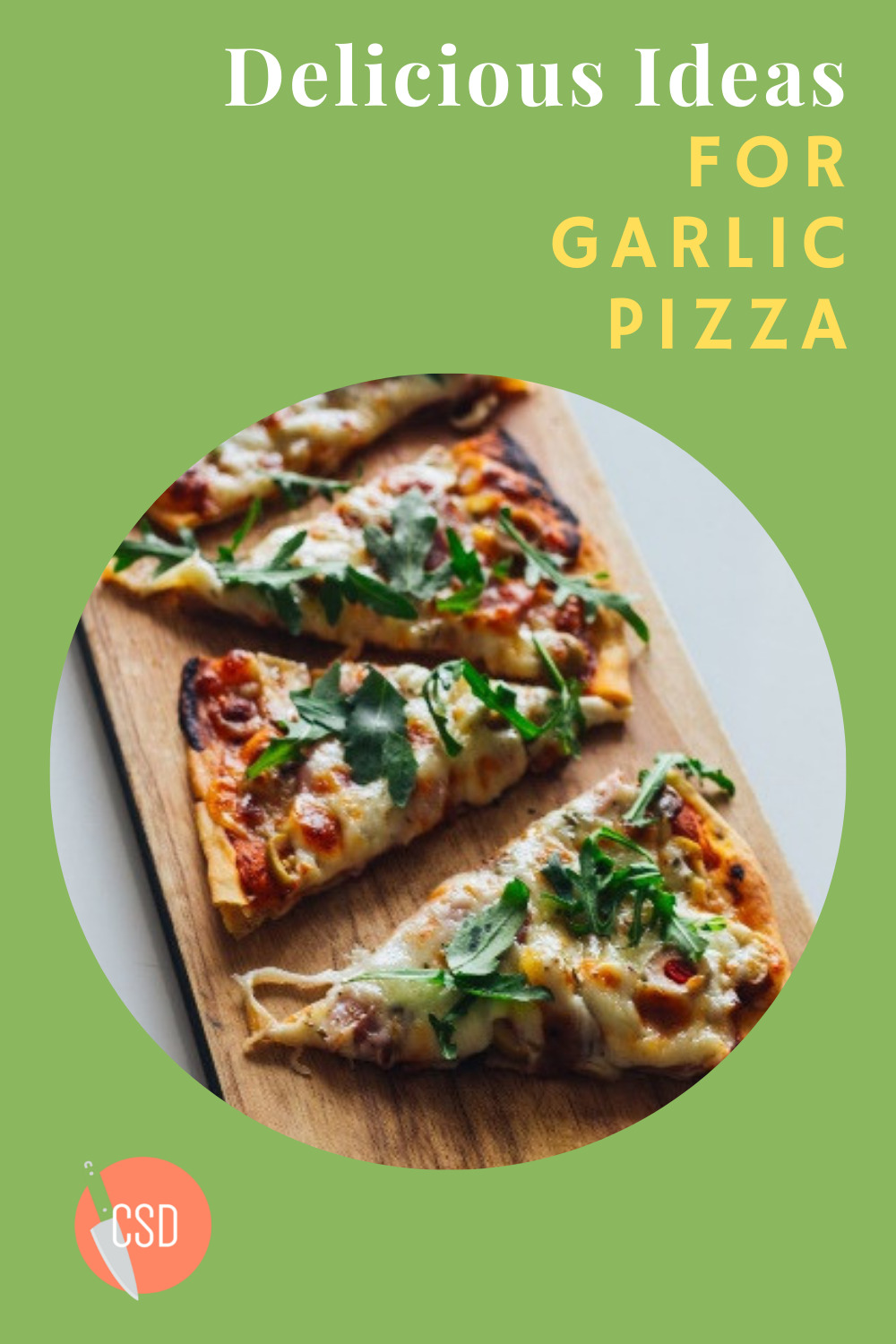 Cutsidedown.com will help you wow your dinner guests with amazing and easy recipes. Find whatever your palette desires with tons of ideas to choose from. Branch out of your comfort zone with this simple and delicious cheesy garlic pizza!