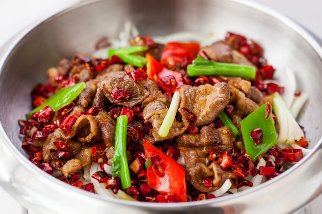 Cooking Kung Pao Pork