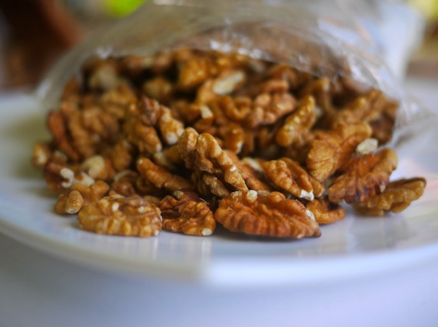 A bag of pecans