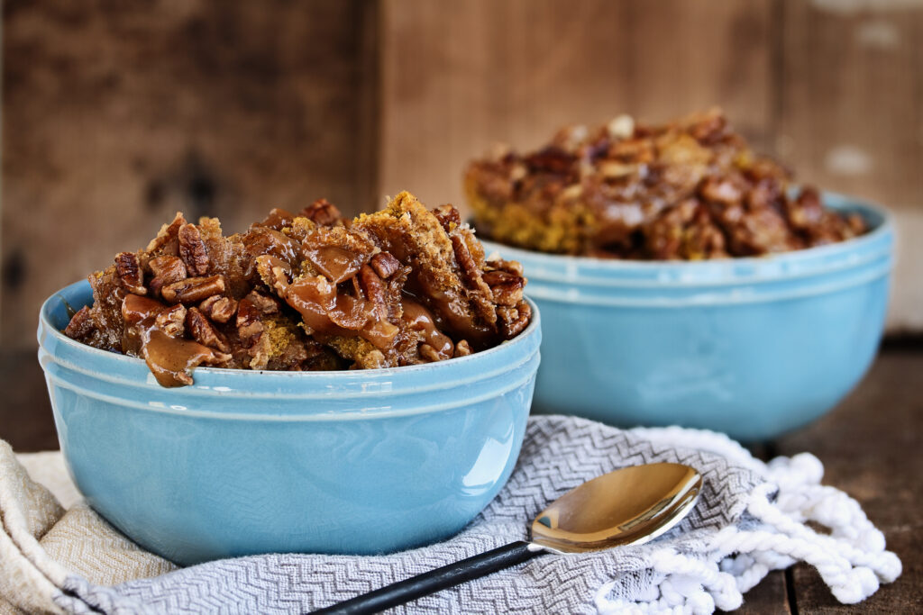 Fall Desserts- Pumpkin Pecan Cobbler