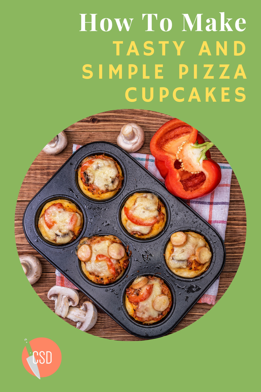 Cutsidedown.com will help you wow your dinner guests with amazing and easy recipes. Find whatever your palette desires with tons of ideas to choose from. Branch out of your comfort zone with this simple and delicious cheesy pizza cupcake recipe!